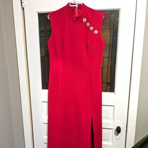 Vintage 60's Oriental Style Evening Gown